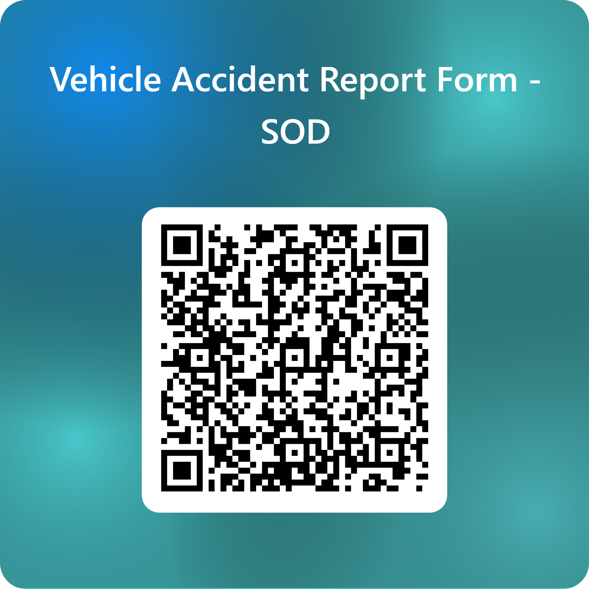 QRCode for Vehicle Accident Report Form - SOD